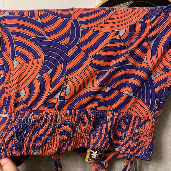 Free People Blue and orange red Mini Dress - Picture 13 of 16